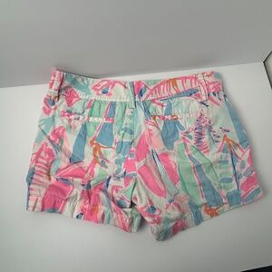 Lilly Pulitzer The Callahan Pink Floral Shorts Size 4‎